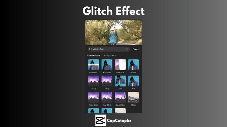 CapCut Glitch Effect